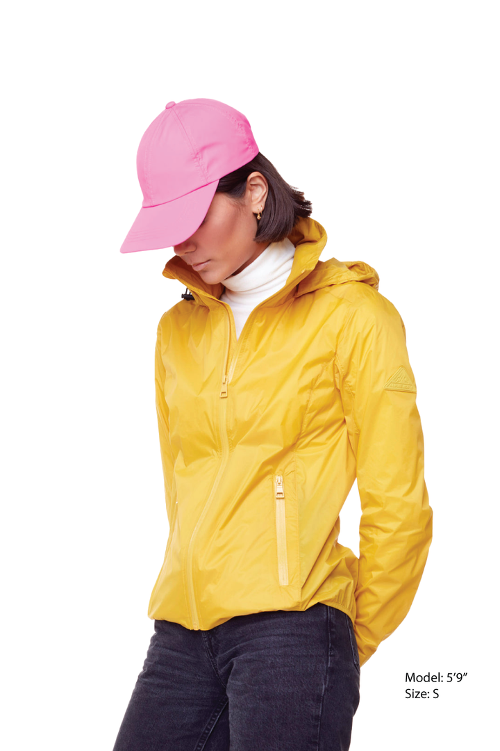 PELLY | WOMEN'S (RECYCLED) ULTRALIGHT WINDSHELL JACKET, YELLOW