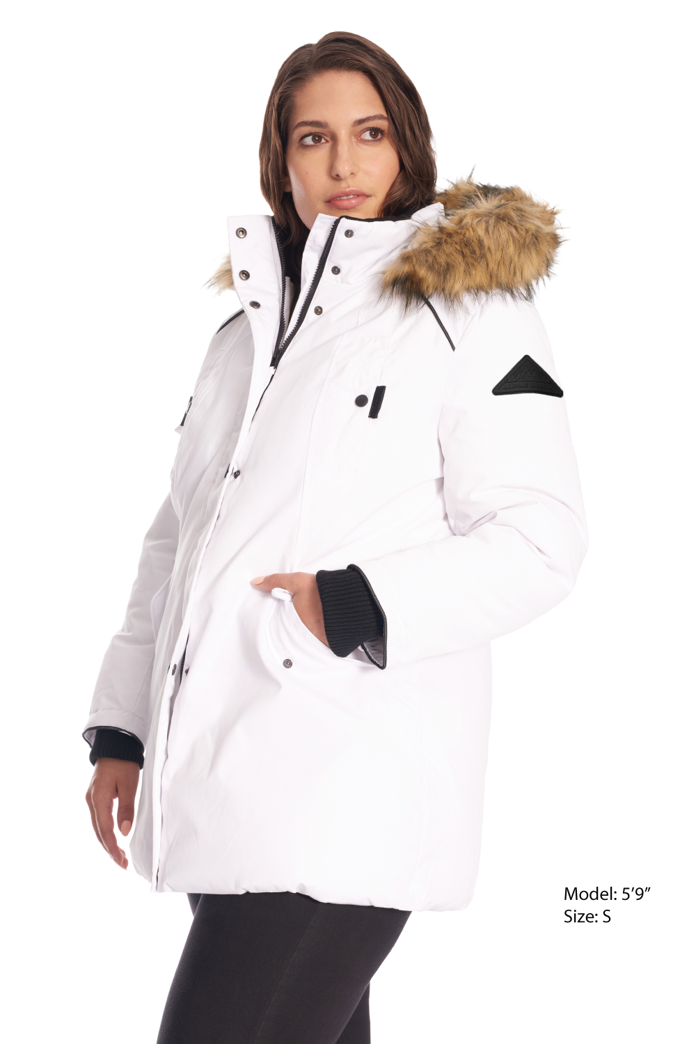 GLACIER PLUS | WOMEN'S VEGAN DOWN (RECYCLED) PARKA, WHITE (PLUS
