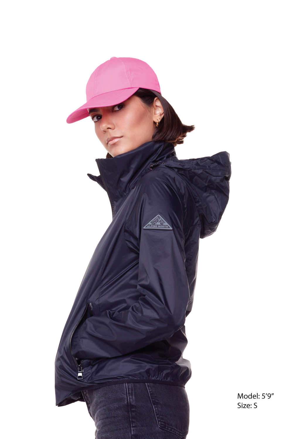 PELLY | WOMEN'S (RECYCLED) ULTRALIGHT WINDSHELL JACKET, BLACK