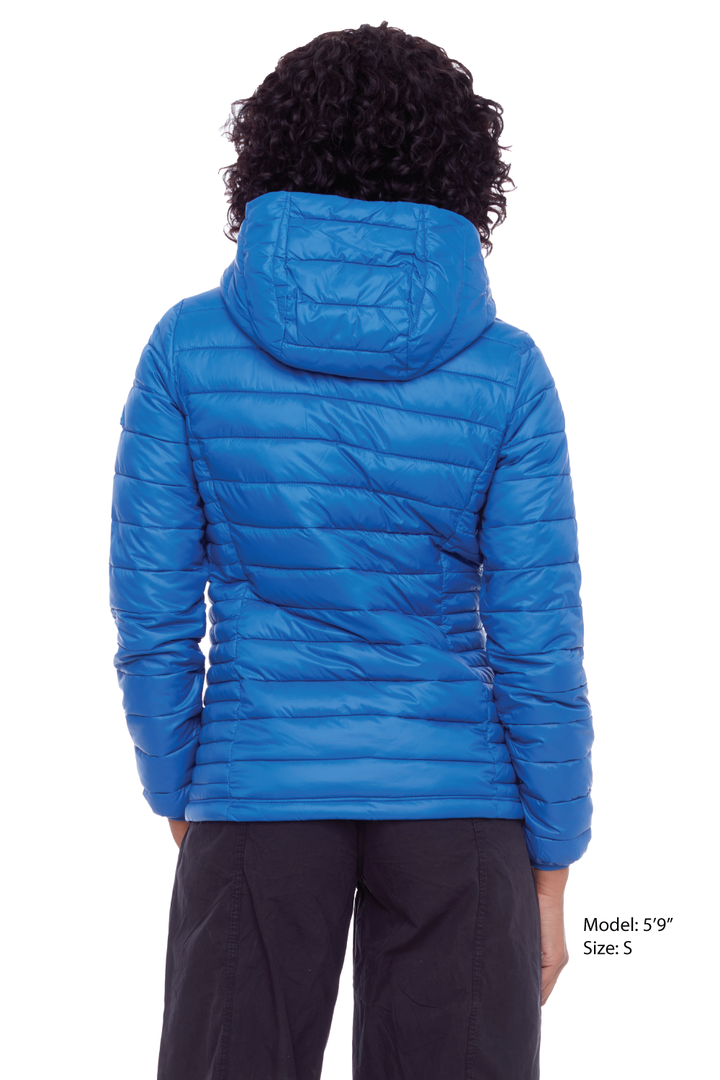 YOHO LADIES' | WOMEN'S VEGAN DOWN (RECYCLED) LIGHTWEIGHT PACKABLE PUFFER, COBALT