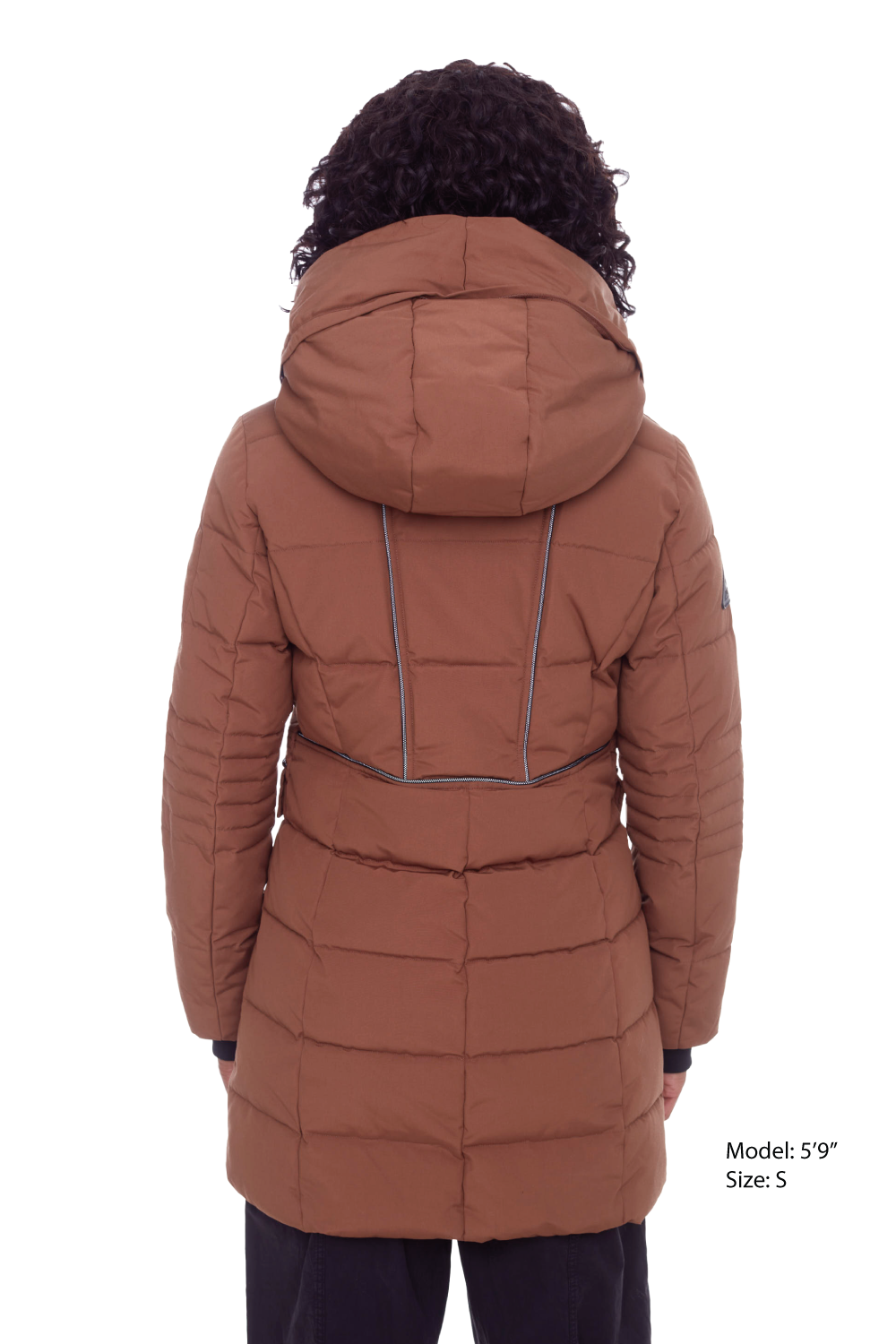 KOOTNEY | WOMEN'S VEGAN DOWN (RECYCLED) MID-LENGTH PARKA, MAPLE