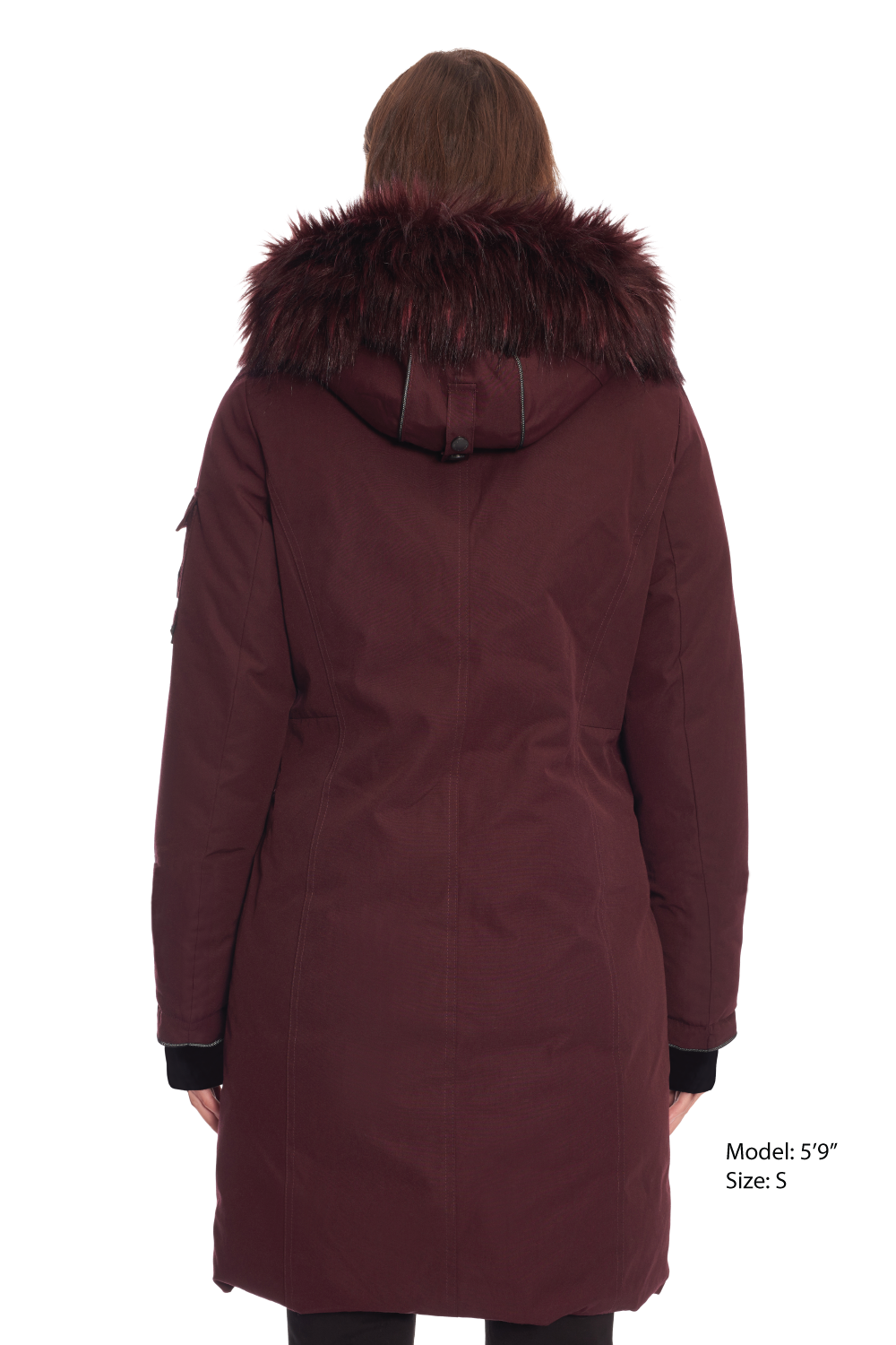 LAURENTIAN | WOMEN'S VEGAN DOWN (RECYCLED) LONG PARKA, GRAPE