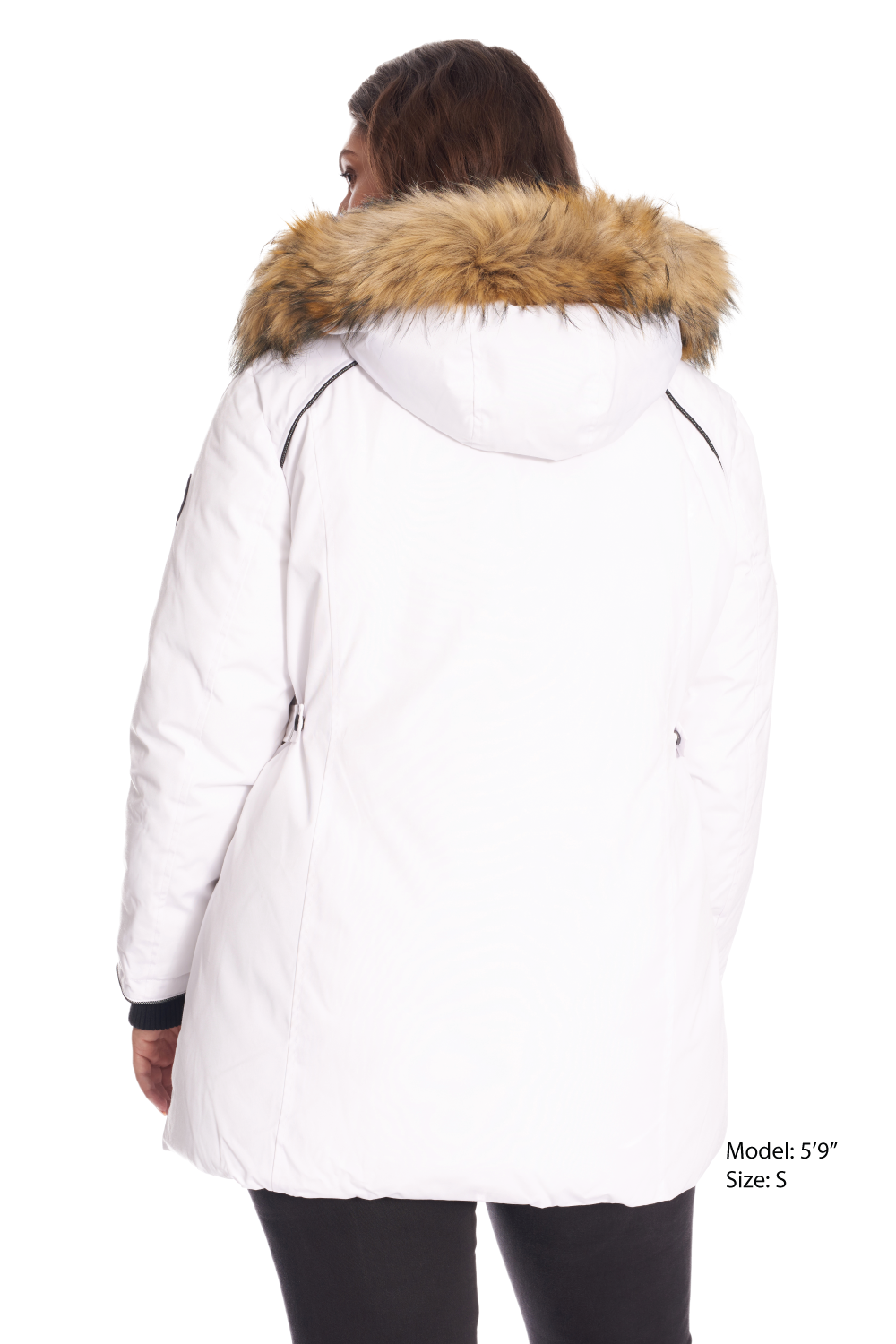 GLACIER PLUS | WOMEN'S VEGAN DOWN (RECYCLED) PARKA, WHITE (PLUS