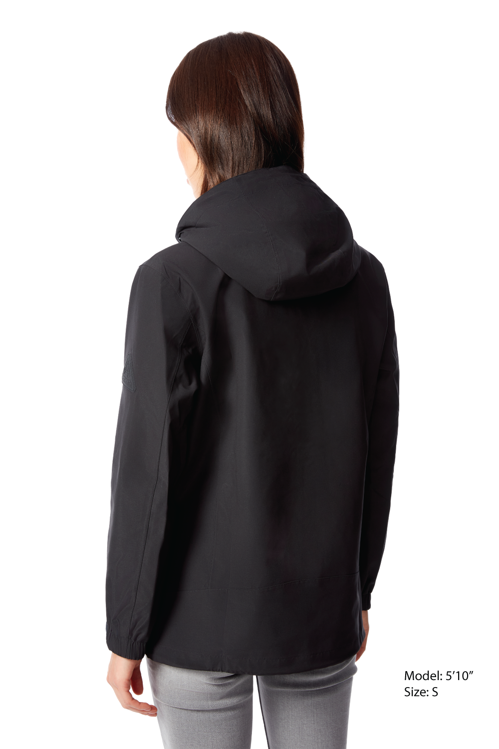 TAHSIS | WOMEN'S WATERPROOF RAIN JACKET, BLACK
