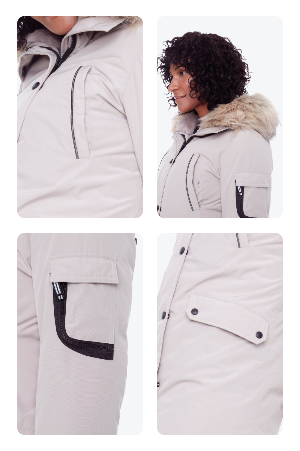 LAURENTIAN | WOMEN'S VEGAN DOWN (RECYCLED) LONG PARKA, TAUPE LAURENTIAN | WOMEN'S VEGAN DOWN (RECYCLED) LONG PARKA, TAUPE