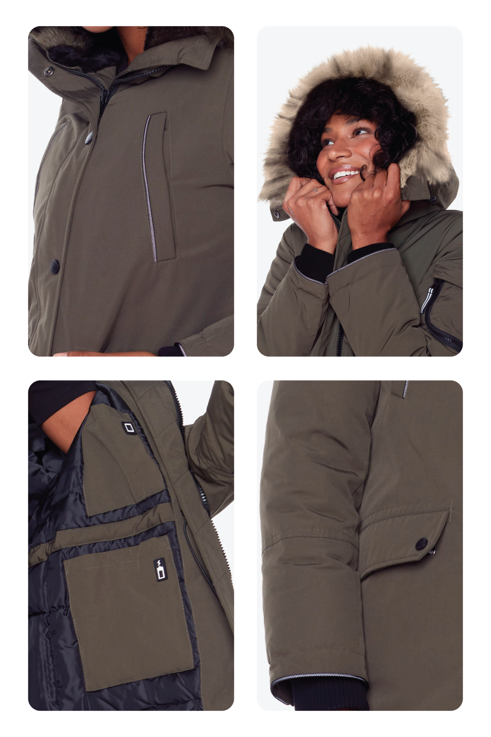LAURENTIAN | WOMEN'S VEGAN DOWN (RECYCLED) LONG PARKA, OLIVE LAURENTIAN | WOMEN'S VEGAN DOWN (RECYCLED) LONG PARKA, OLIVE