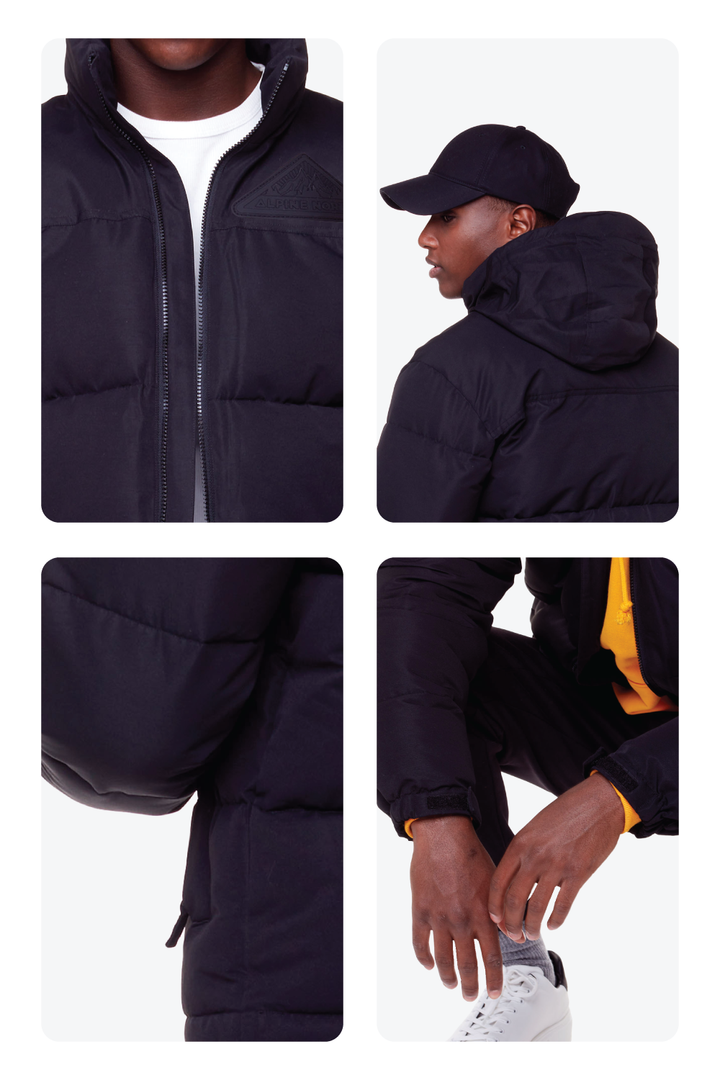 TUKTUT | MEN'S VEGAN DOWN (RECYCLED) PUFFER JACKET, BLACK