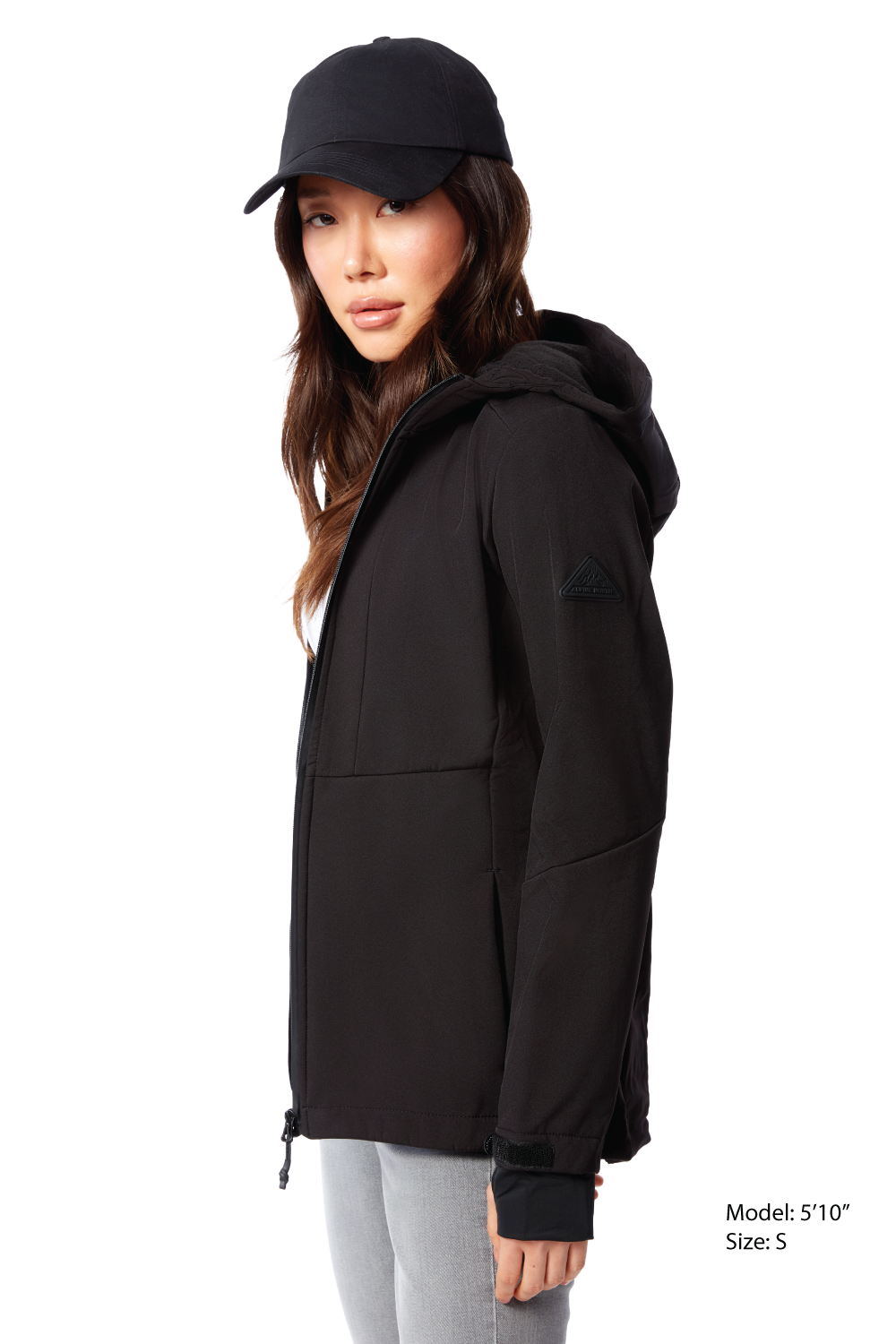 MACKENZIE | WOMEN'S FLEECE LINED SOFTSHELL WINDBREAKER, BLACK