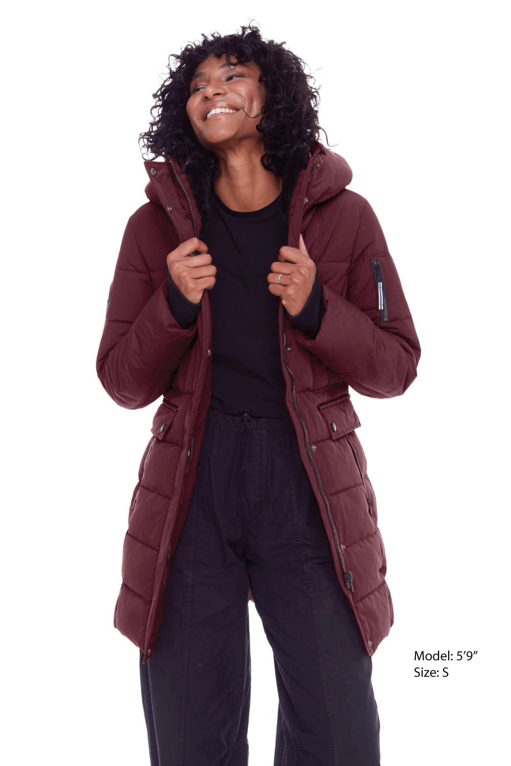 KOOTNEY | WOMEN'S VEGAN DOWN (RECYCLED) MID-LENGTH PARKA, GRAPE KOOTNEY | WOMEN'S VEGAN DOWN (RECYCLED) MID-LENGTH PARKA, GRAPE