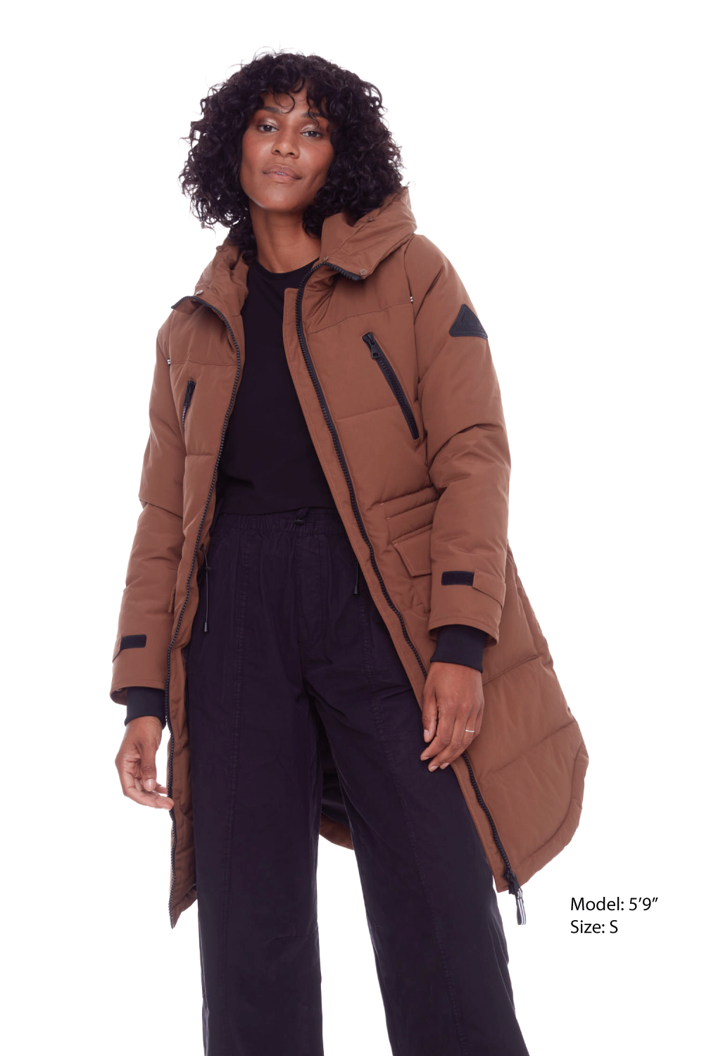 UKON | WOMEN'S VEGAN DOWN (RECYCLED) DRAWSTRING PARKA, MAPLE