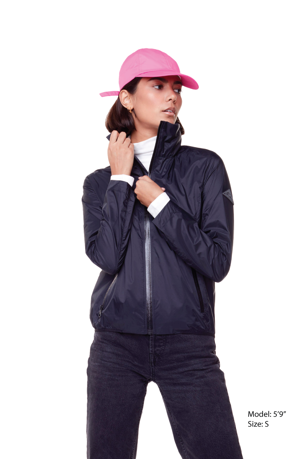 PELLY | WOMEN'S (RECYCLED) ULTRALIGHT WINDSHELL JACKET, BLACK