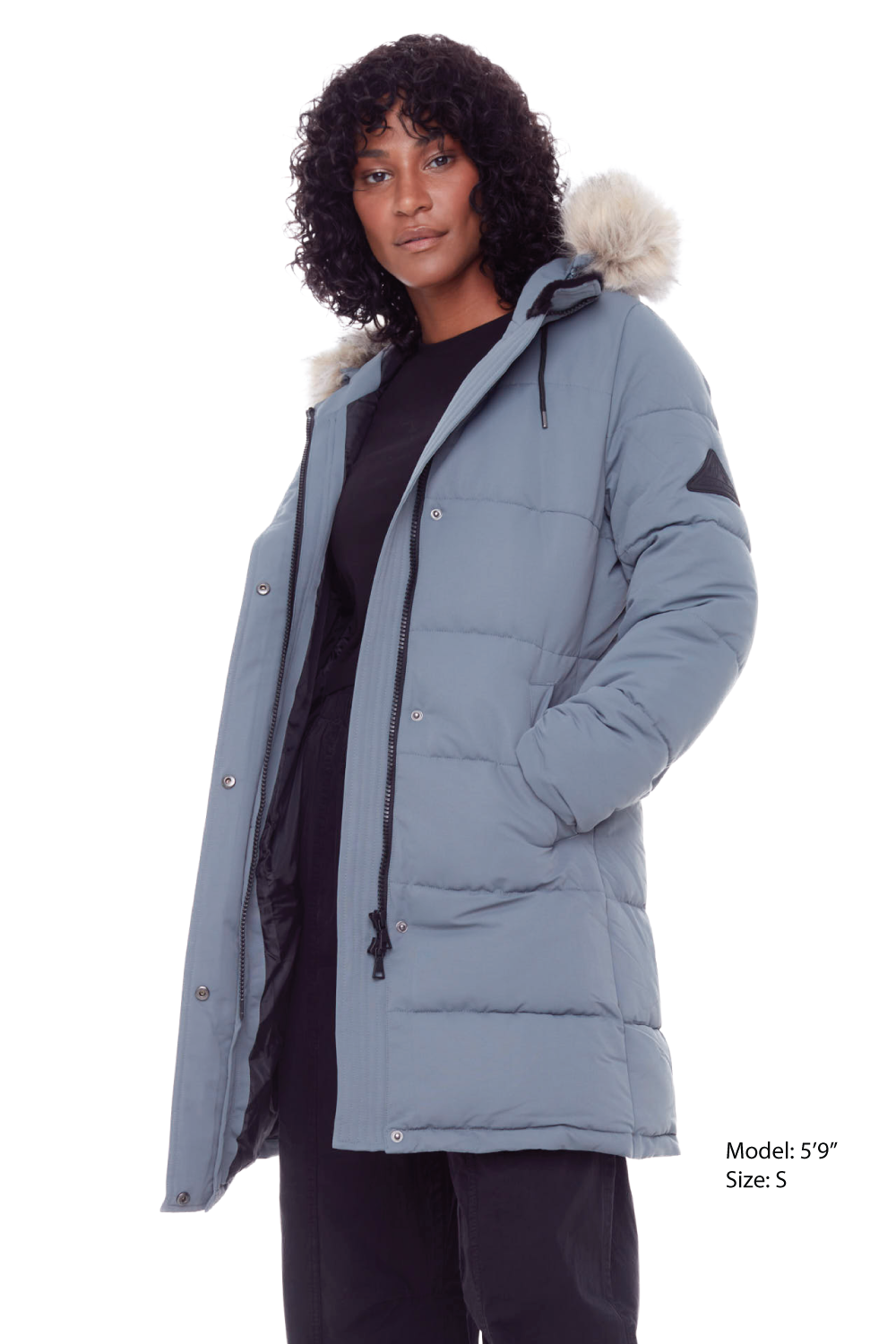 AULAVIK | WOMEN'S VEGAN DOWN (RECYCLED) MID-LENGTH HOODED PARKA