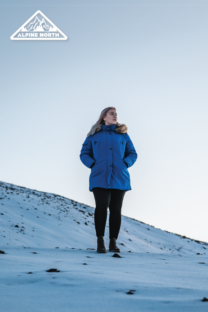 GLACIER PLUS | WOMEN'S VEGAN DOWN (RECYCLED) PARKA, WHITE (PLUS SIZE)