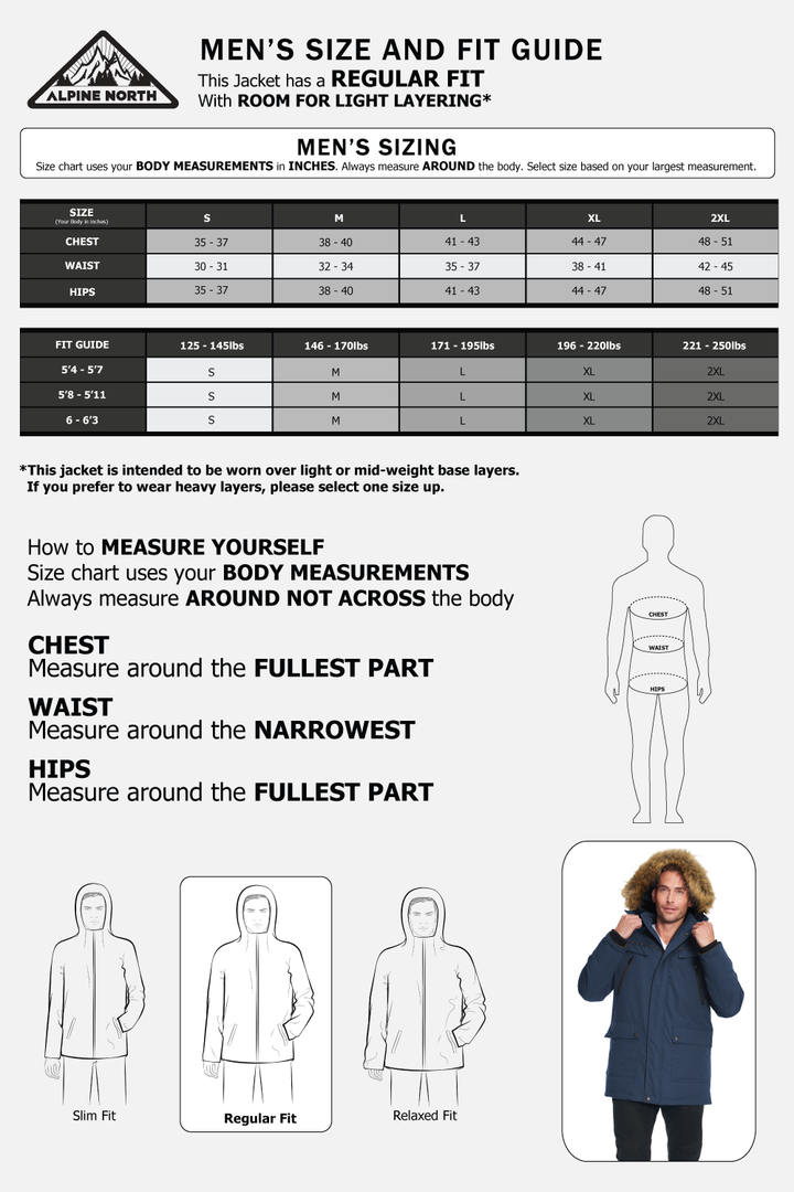 FRASER | MEN'S VEGAN DOWN (RECYCLED) PARKA, NAVY