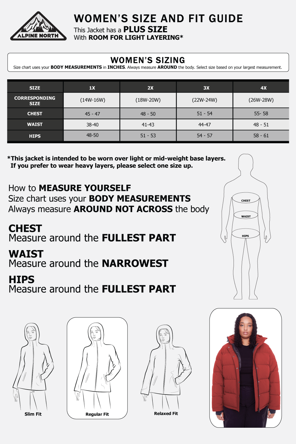 FORILLON PLUS | WOMEN'S VEGAN DOWN (RECYCLED) SHORT PUFFER JACKET, DEEP RED (PLUS SIZE)