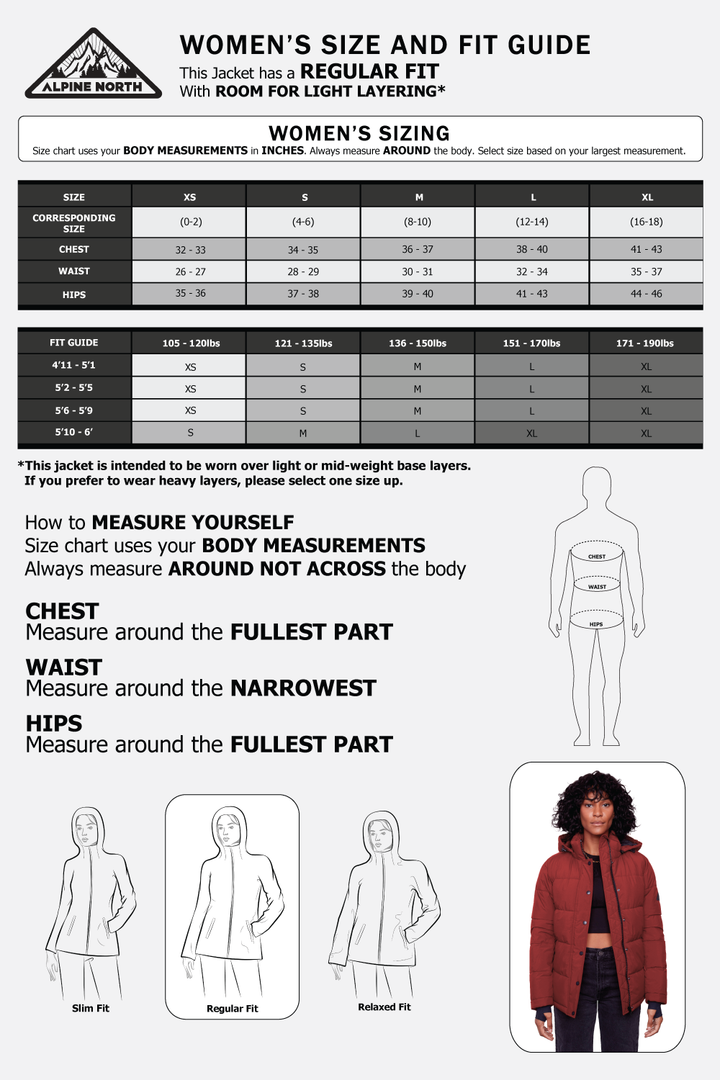 FORILLON | WOMEN'S VEGAN DOWN (RECYCLED) SHORT PUFFER JACKET, DEEP RED