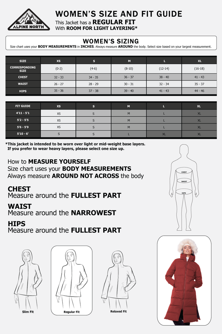 KLUANE | WOMEN'S VEGAN DOWN (RECYCLED) ULTRA LONG LENGTH PARKA, DEEP RED