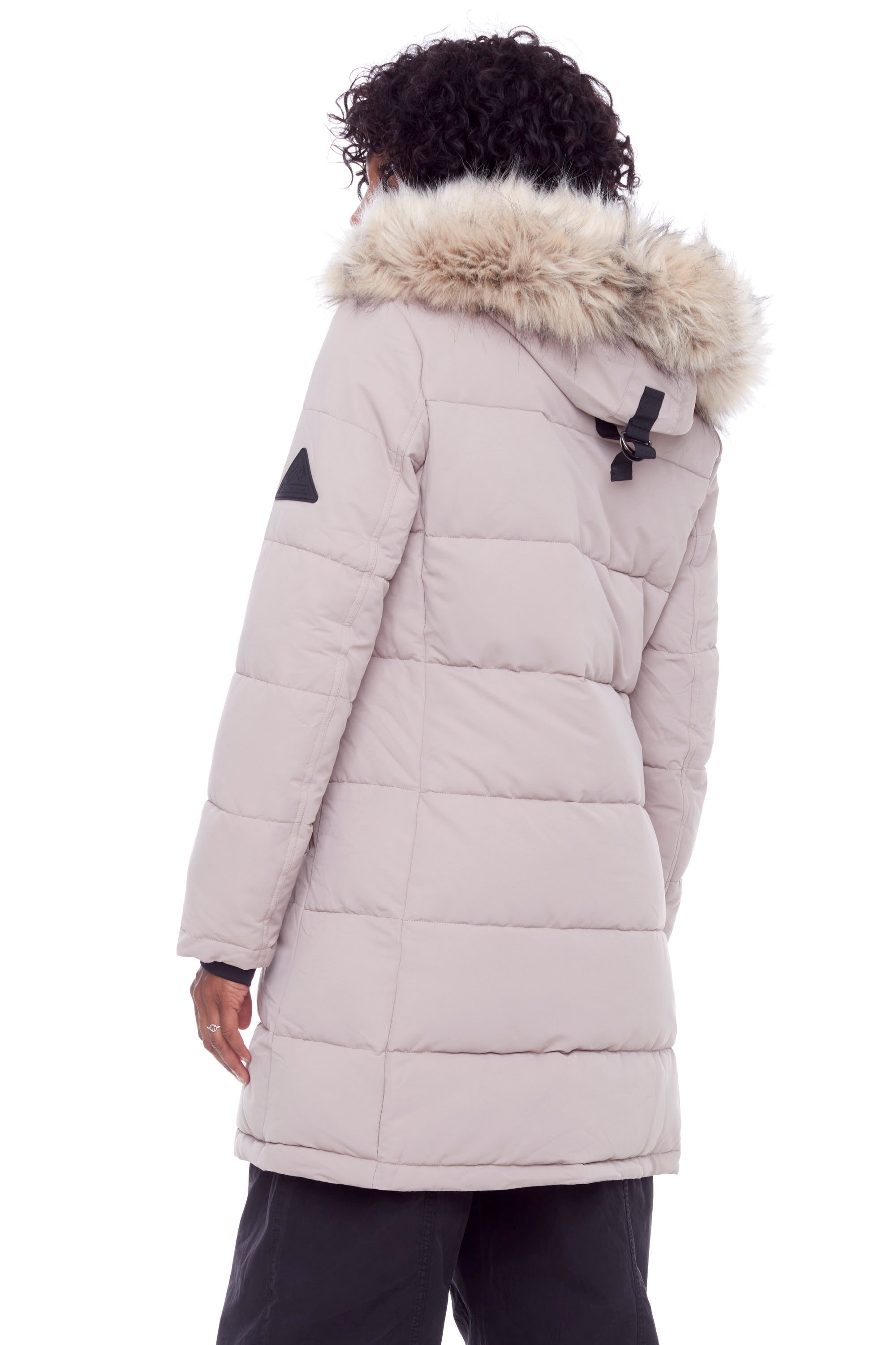 AULAVIK | WOMEN'S VEGAN DOWN (RECYCLED) MID-LENGTH HOODED PARKA