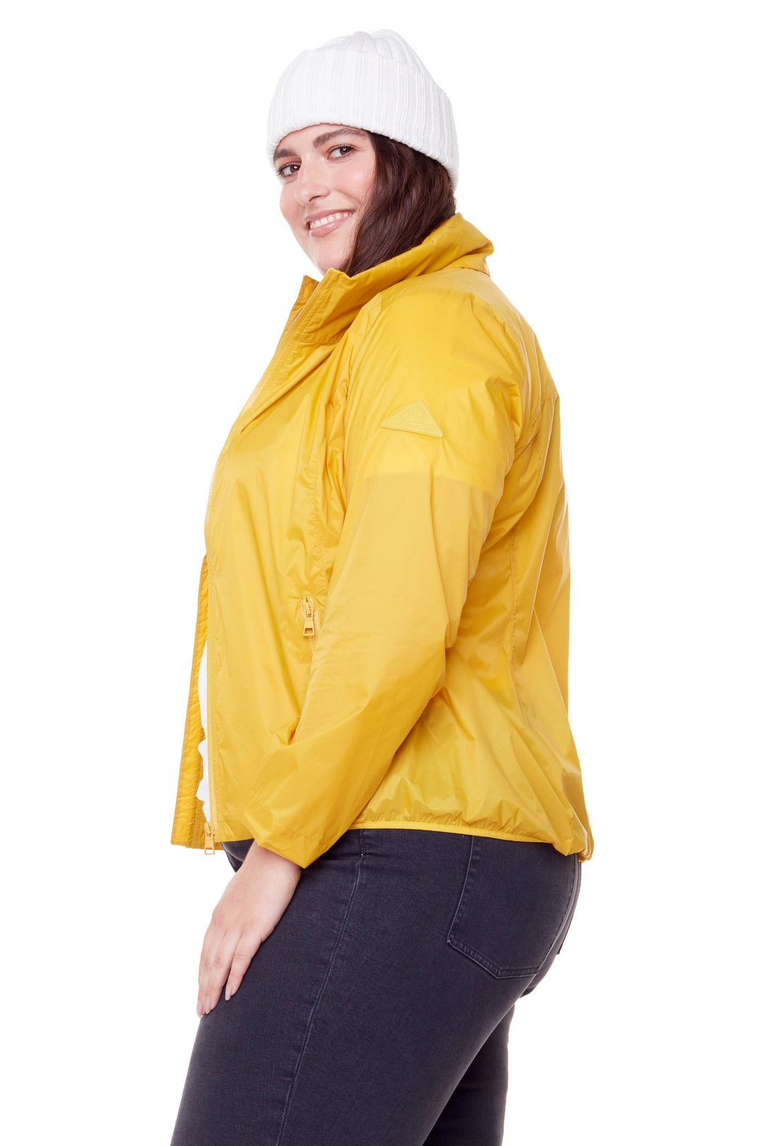 PELLY PLUS | WOMEN'S (RECYCLED) ULTRALIGHT WINDSHELL JACKET, YELLOW (PLUS SIZE)