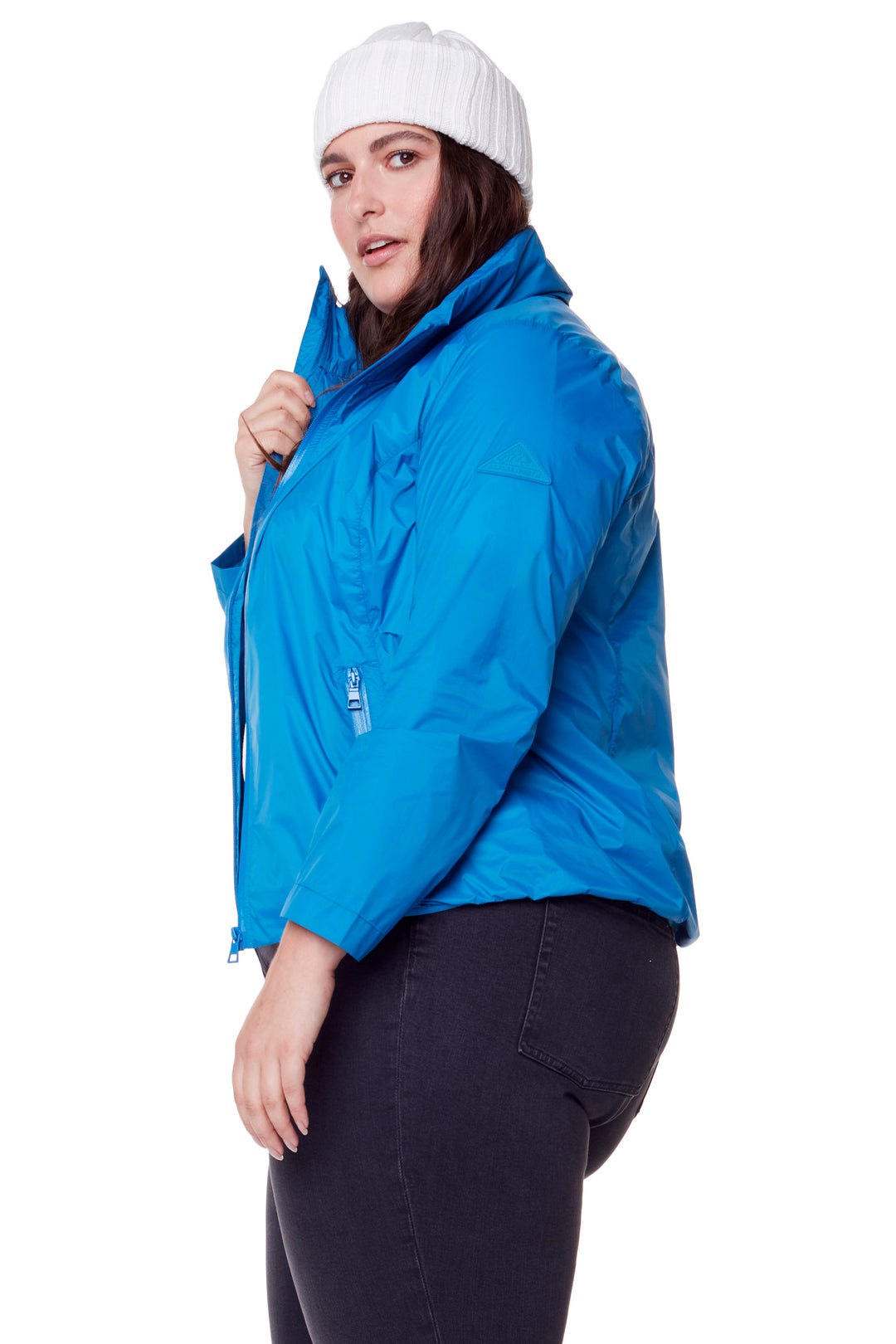 PELLY PLUS | WOMEN'S (RECYCLED) ULTRALIGHT WINDSHELL JACKET, BLUE (PLUS SIZE)