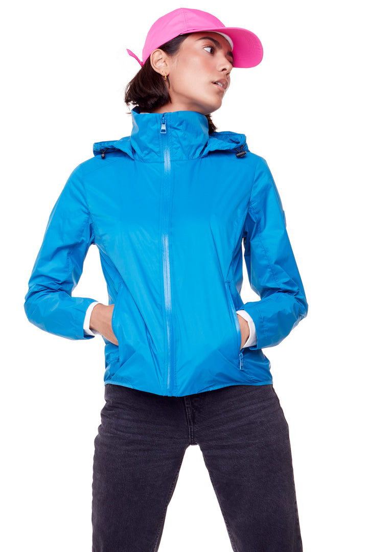 PELLY | WOMEN'S (RECYCLED) ULTRALIGHT WINDSHELL JACKET, BLUE