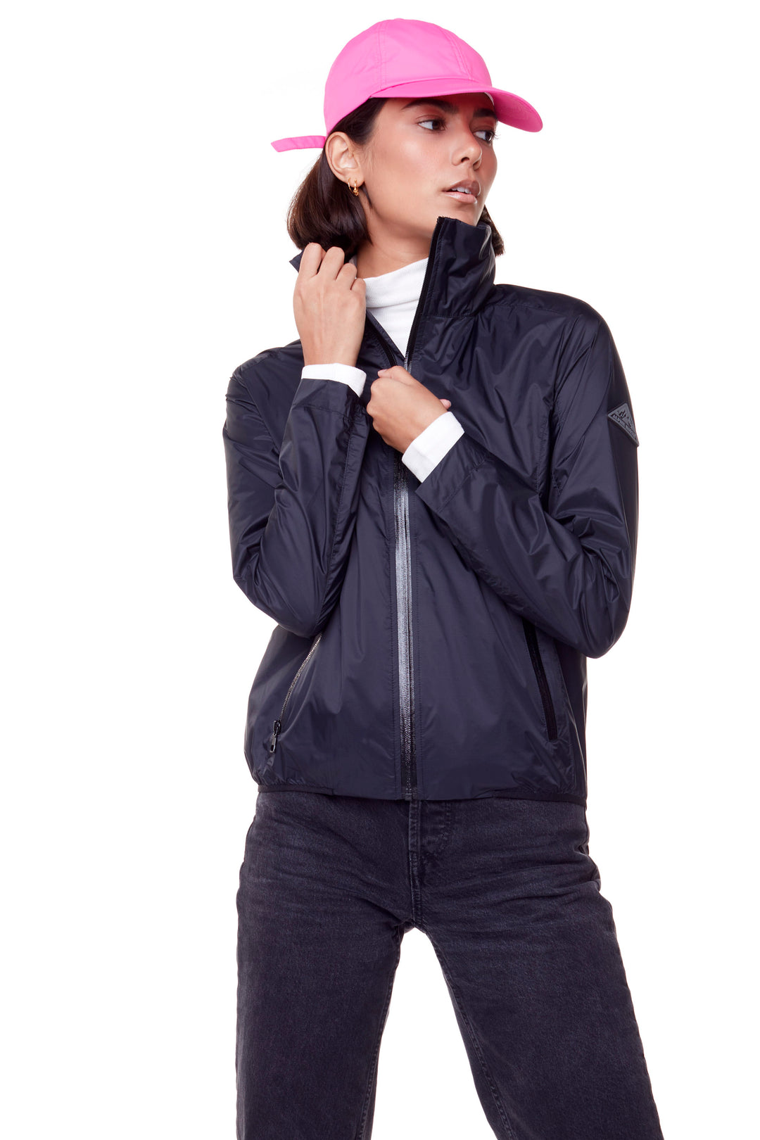 PELLY | WOMEN'S (RECYCLED) ULTRALIGHT WINDSHELL JACKET, BLACK