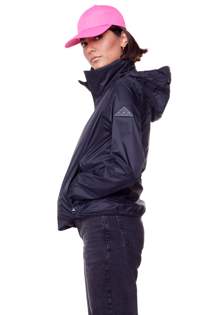 PELLY | WOMEN'S (RECYCLED) ULTRALIGHT WINDSHELL JACKET, BLACK