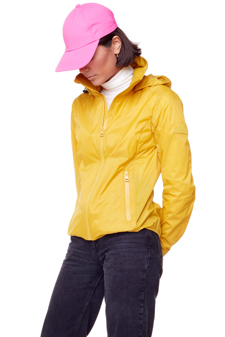 PELLY | WOMEN'S (RECYCLED) ULTRALIGHT WINDSHELL JACKET, YELLOW