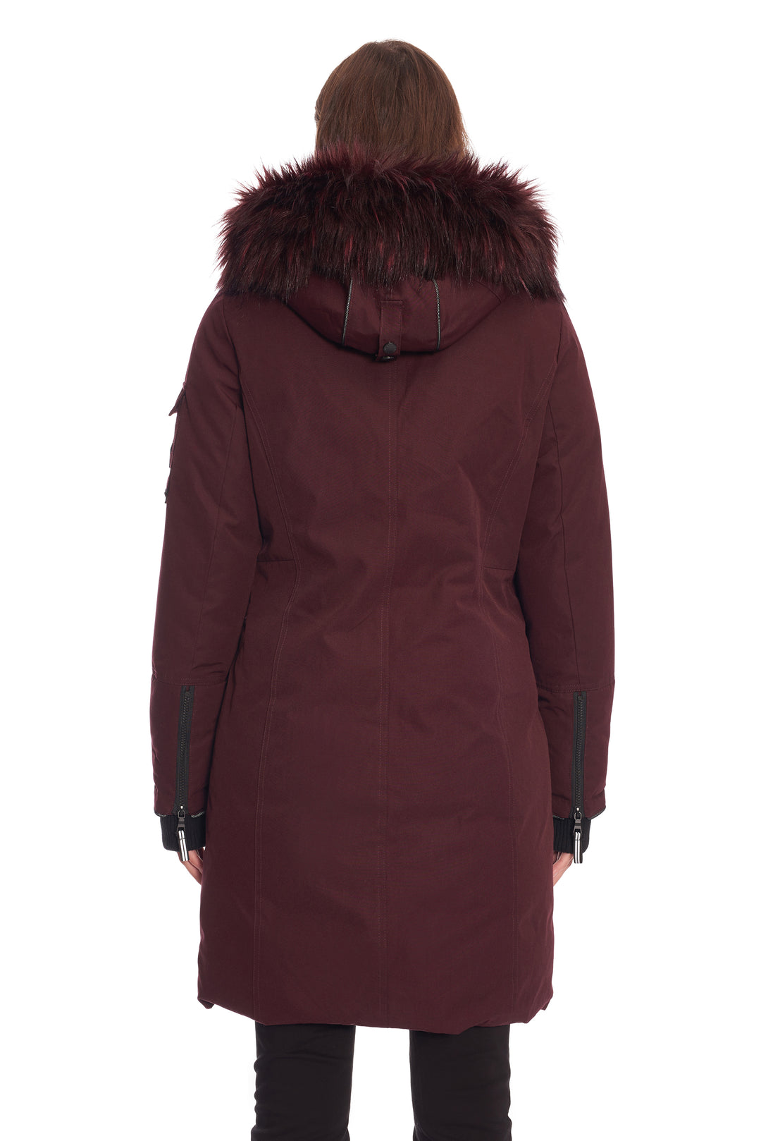 LAURENTIAN | WOMEN'S VEGAN DOWN (RECYCLED) LONG PARKA, GRAPE