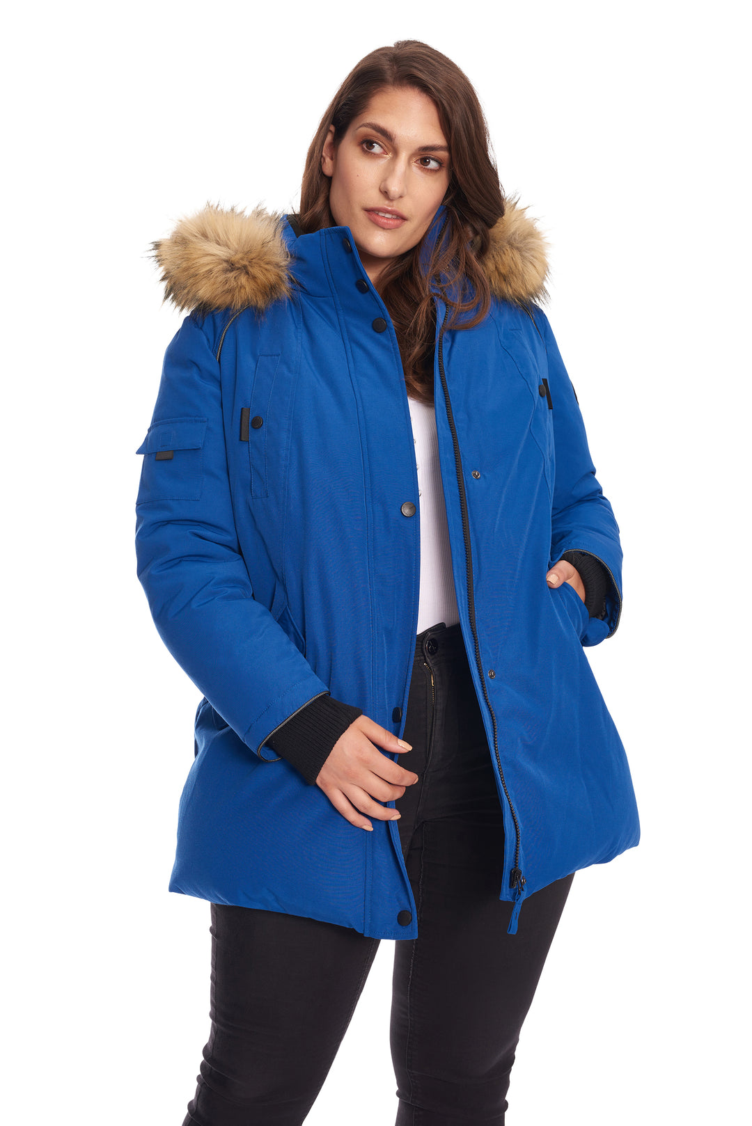 Everest Down Puffer Jacket, Cobalt