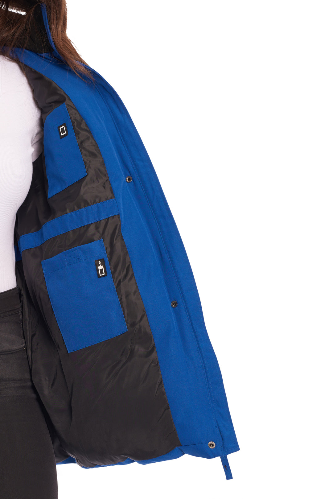 GLACIER PLUS | WOMEN'S VEGAN DOWN (RECYCLED) PARKA, COBALT (PLUS SIZE)