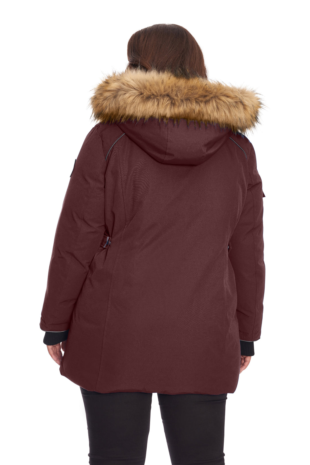 GLACIER PLUS | WOMEN'S VEGAN DOWN (RECYCLED) PARKA, GRAPE (PLUS SIZE)