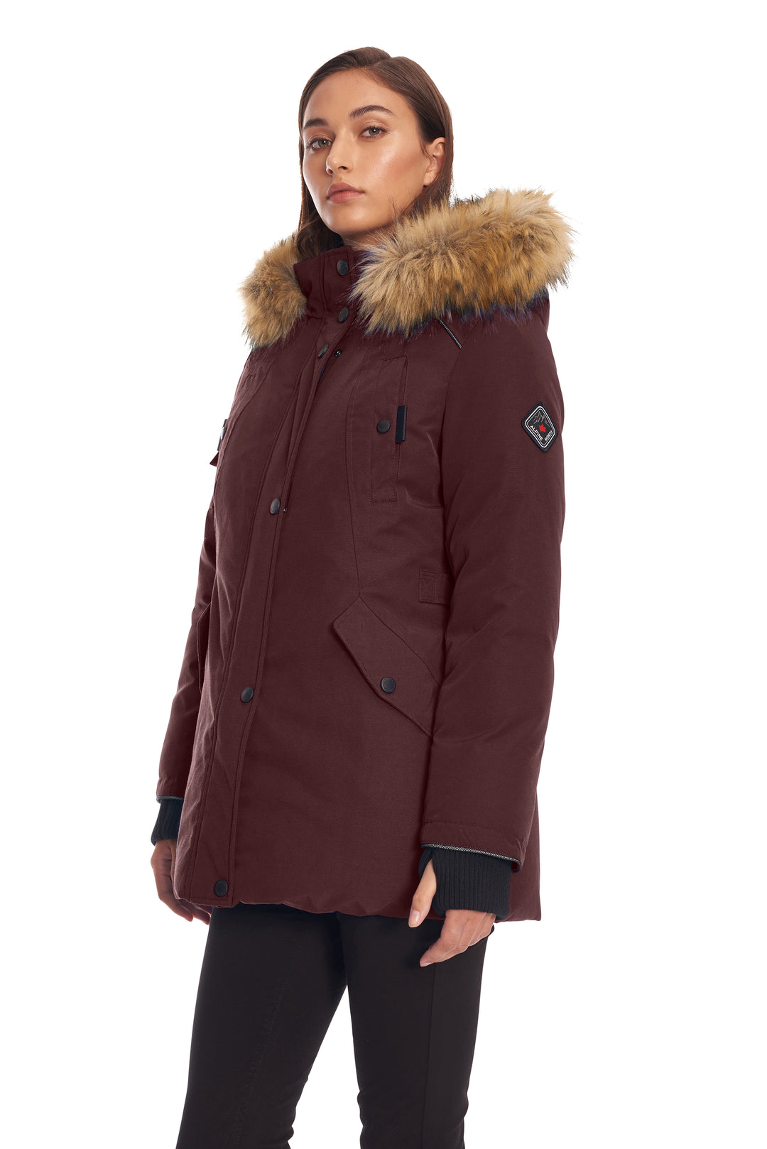 GLACIER | WOMEN'S VEGAN DOWN (RECYCLED) PARKA, GRAPE