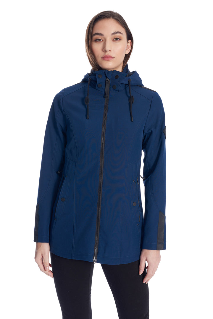 WOMEN'S NAVY LINED SOFTSHELL
