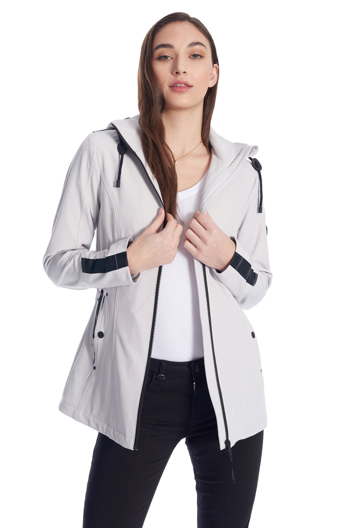 WOMEN'S GREY LINED SOFTSHELL