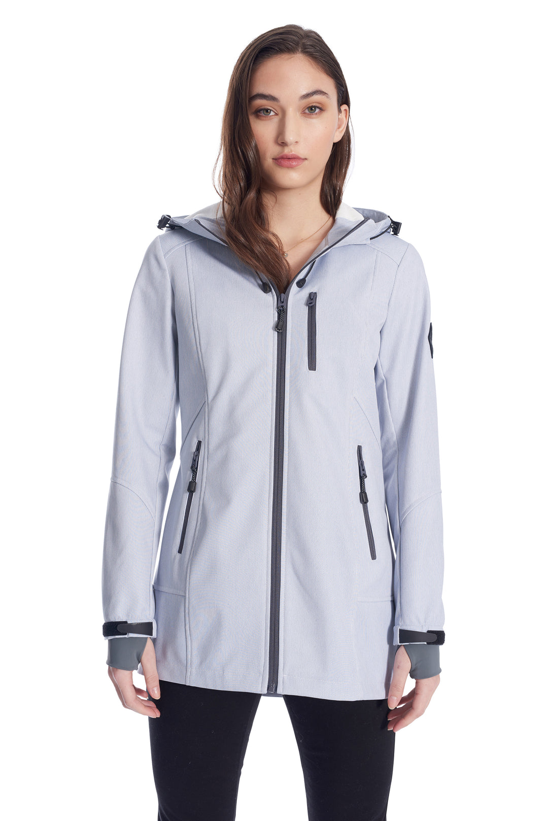 WOMEN'S SKY BLUE FLEECE LINED SOFTSHELL