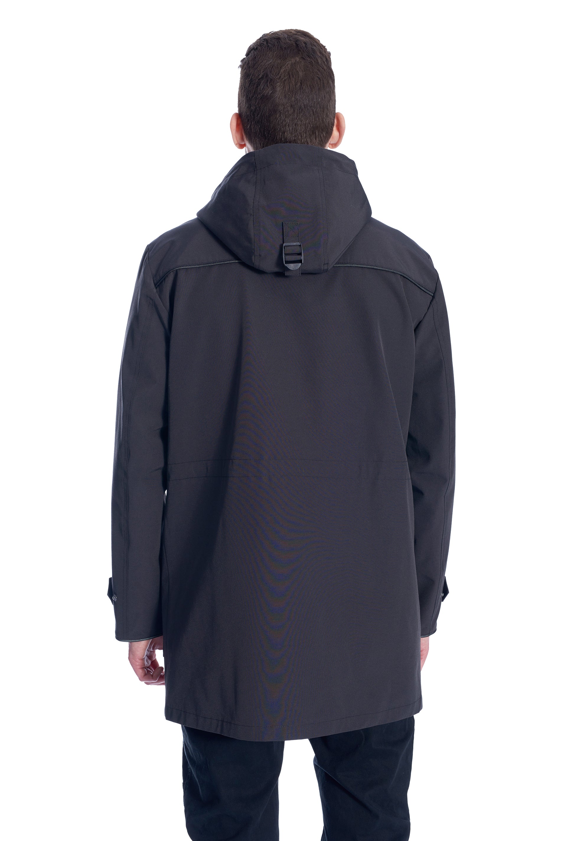 Drawstring sale rain jacket