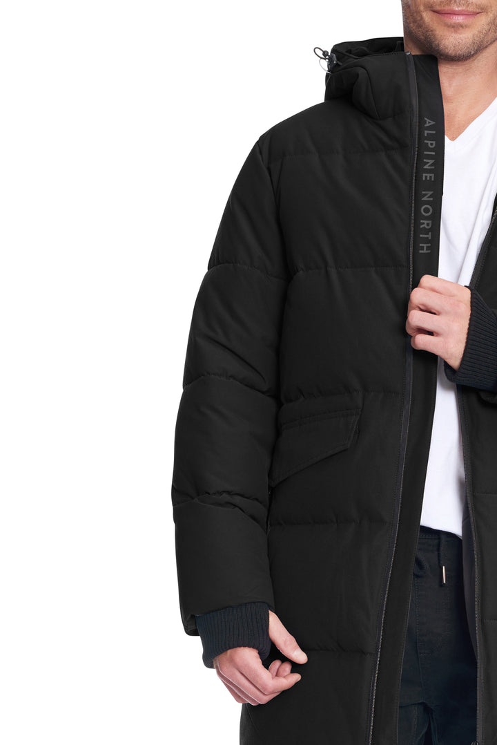 JASPER | MEN'S VEGAN DOWN (RECYCLED) PUFFER COAT, BLACK