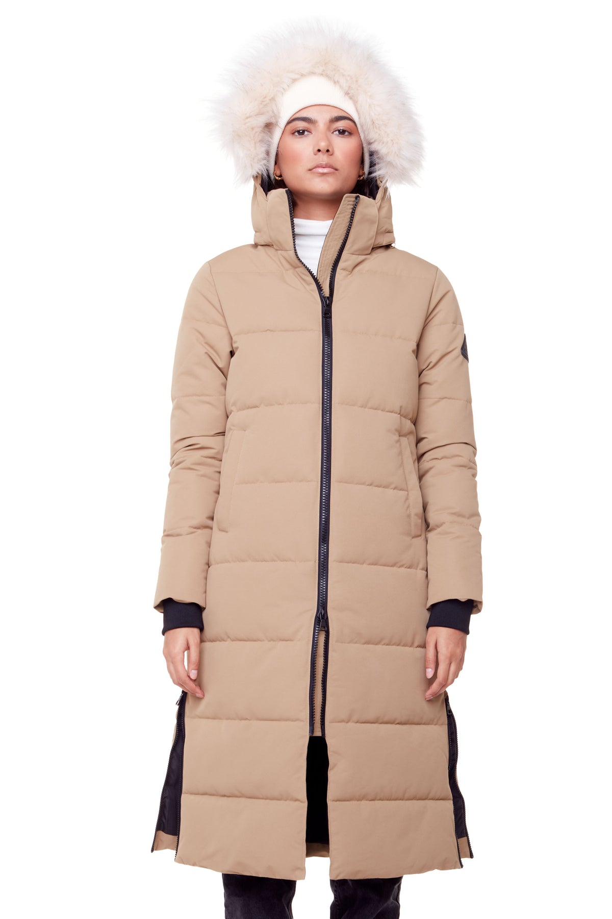 KLUANE | WOMEN'S VEGAN DOWN (RECYCLED) ULTRA LONG LENGTH PARKA, CAMEL –  Alpine North US