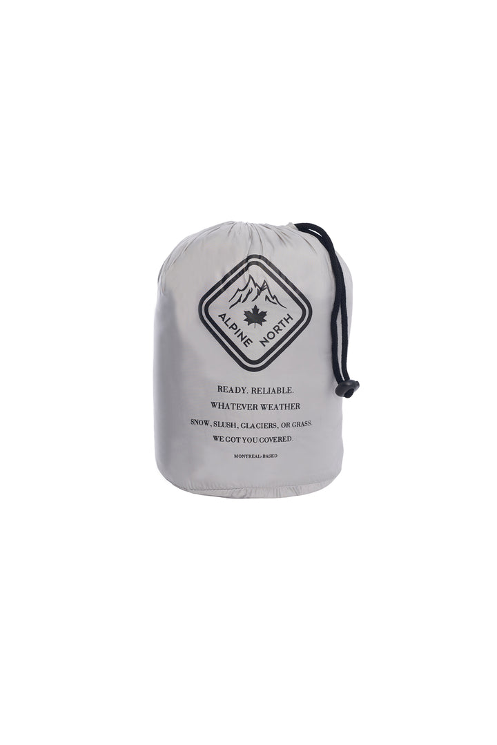 WOMEN'S VEGAN DOWN LIGHTWEIGHT PACKABLE PUFFER, SILVER