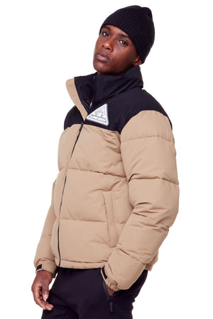 TUKTUT | MEN'S VEGAN DOWN (RECYCLED) PUFFER JACKET, CAMEL