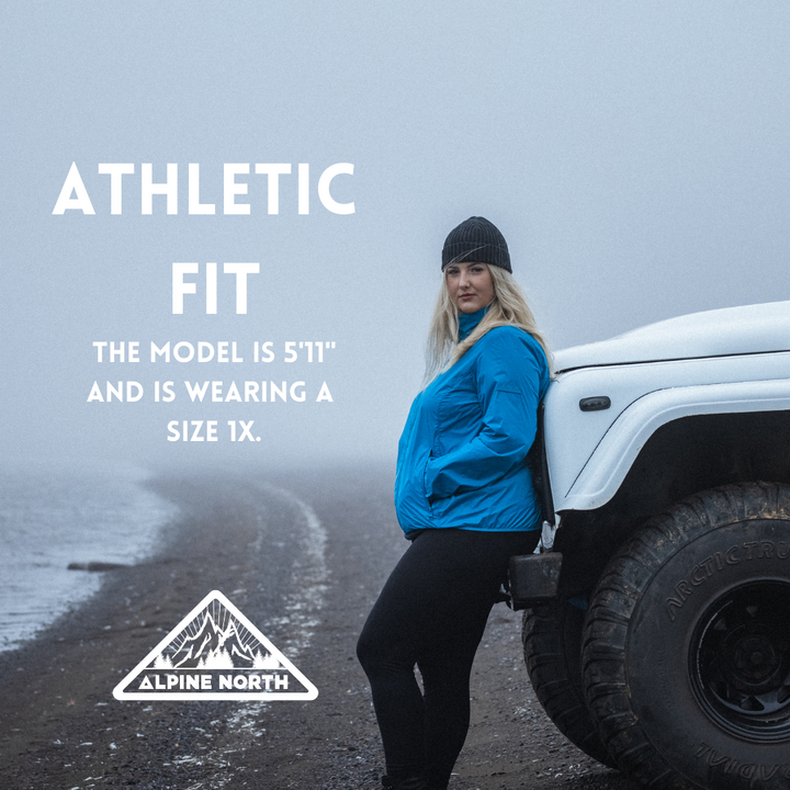 WOMEN'S (RECYCLED) ULTRALIGHT WINDSHELL JACKET, BLACK (PLUS SIZE)