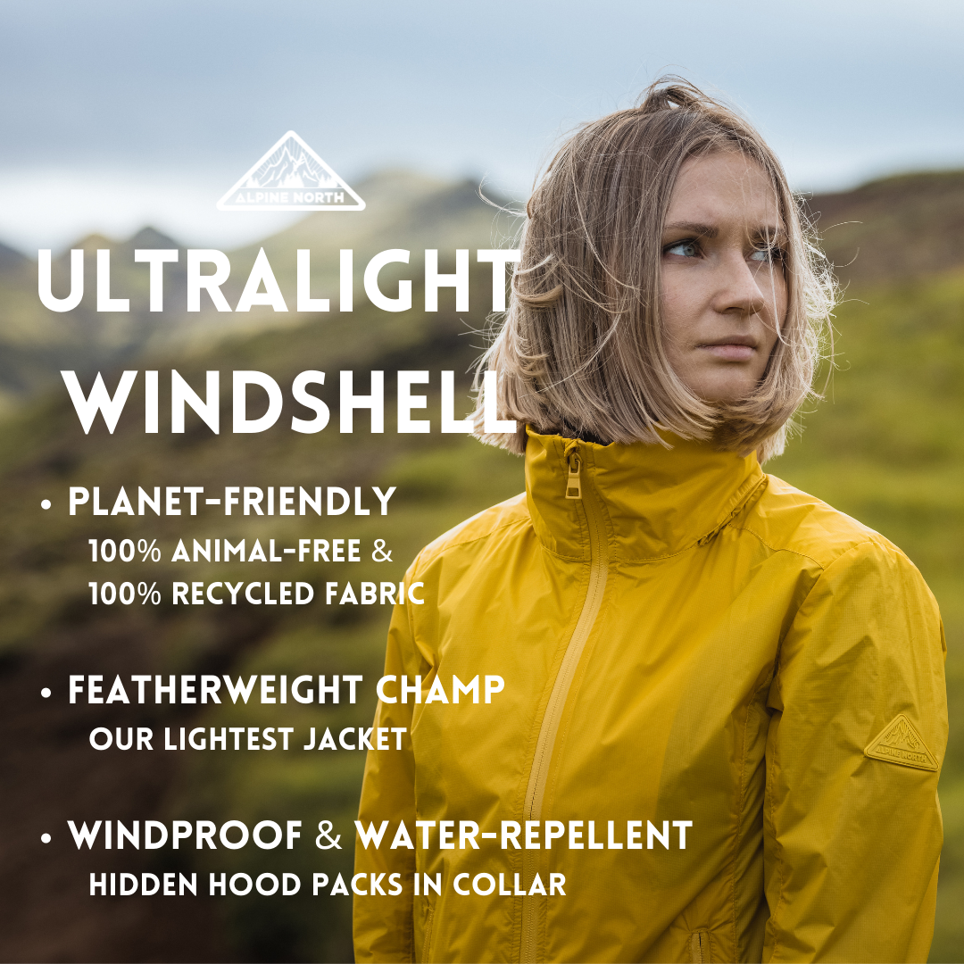 PELLY | WOMEN'S (RECYCLED) ULTRALIGHT WINDSHELL JACKET, YELLOW