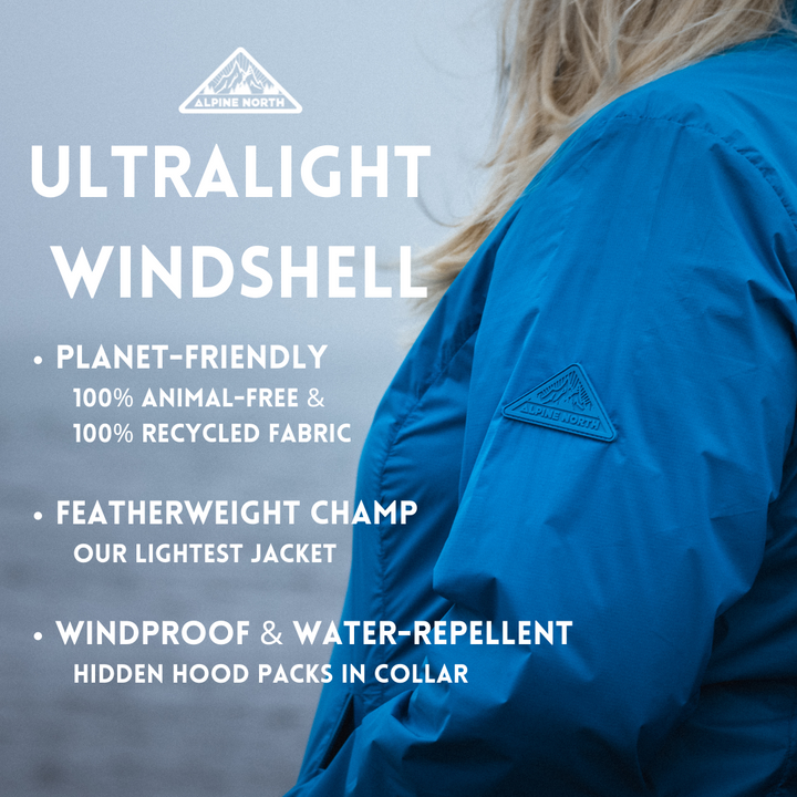 PELLY PLUS | WOMEN'S (RECYCLED) ULTRALIGHT WINDSHELL JACKET, BLACK (PLUS SIZE)