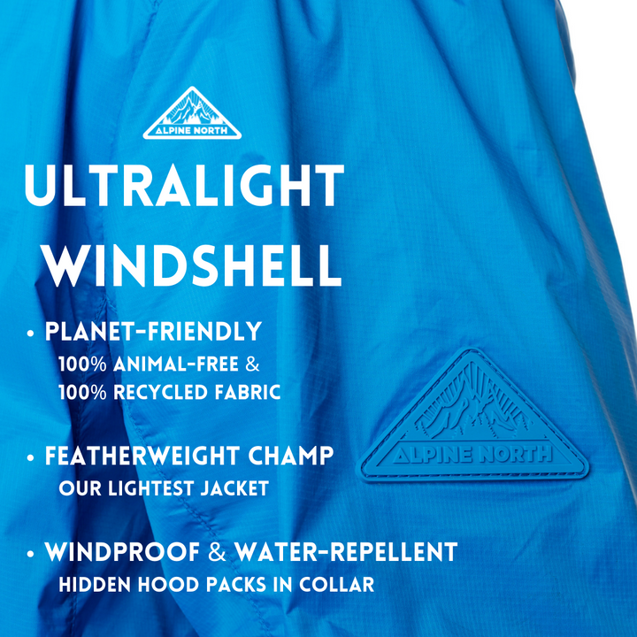 MEN'S (RECYCLED) ULTRALIGHT WINDSHELL JACKET, BLUE